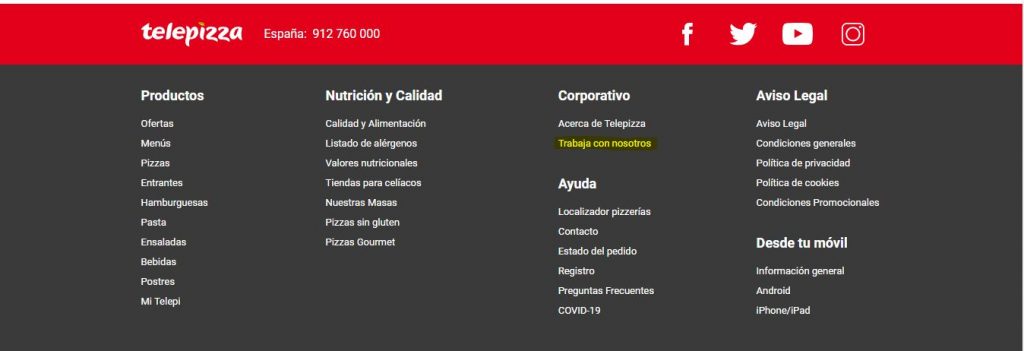 Paso 1 buscar empleo telepizza