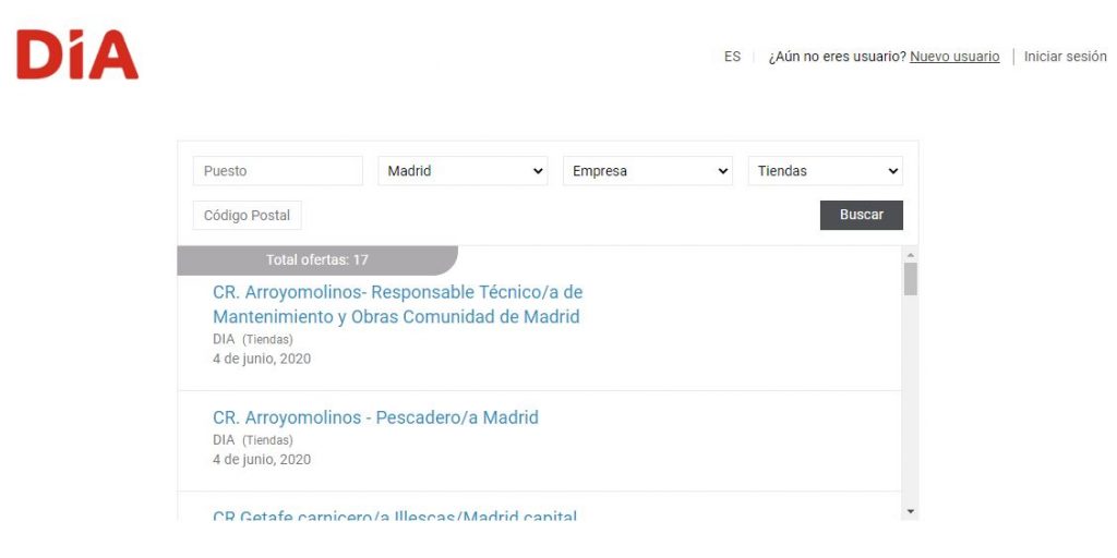Curriculum para trabajar en dia