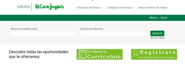 trabajar en el corte inglés