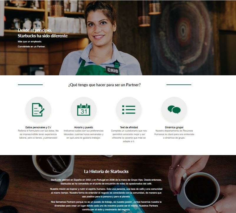 trabajar en starbucks