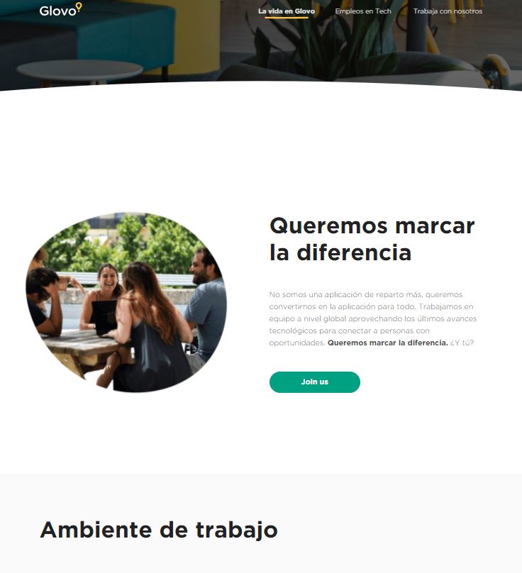 Trabajar en glovo
