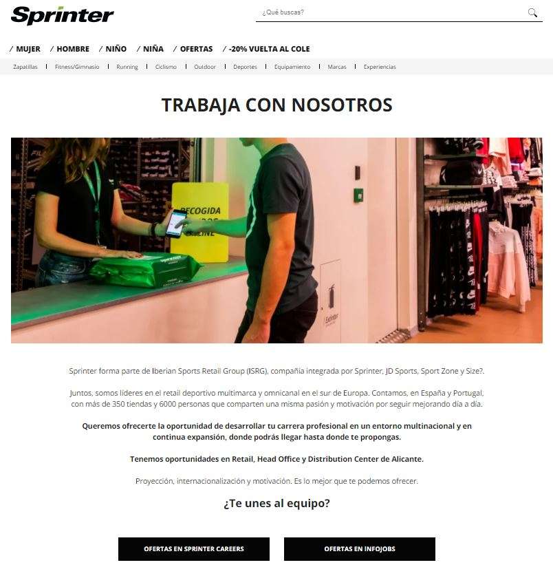 trabajar en sprinter