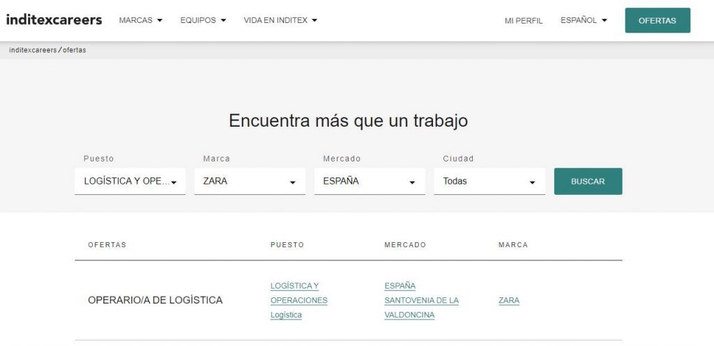 Enviar curriculum a pull and bear