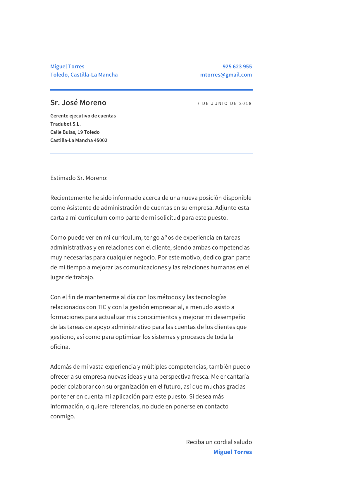 La Carta De Presentación Guía Formato Y Ejemplos Onlinecv 0456