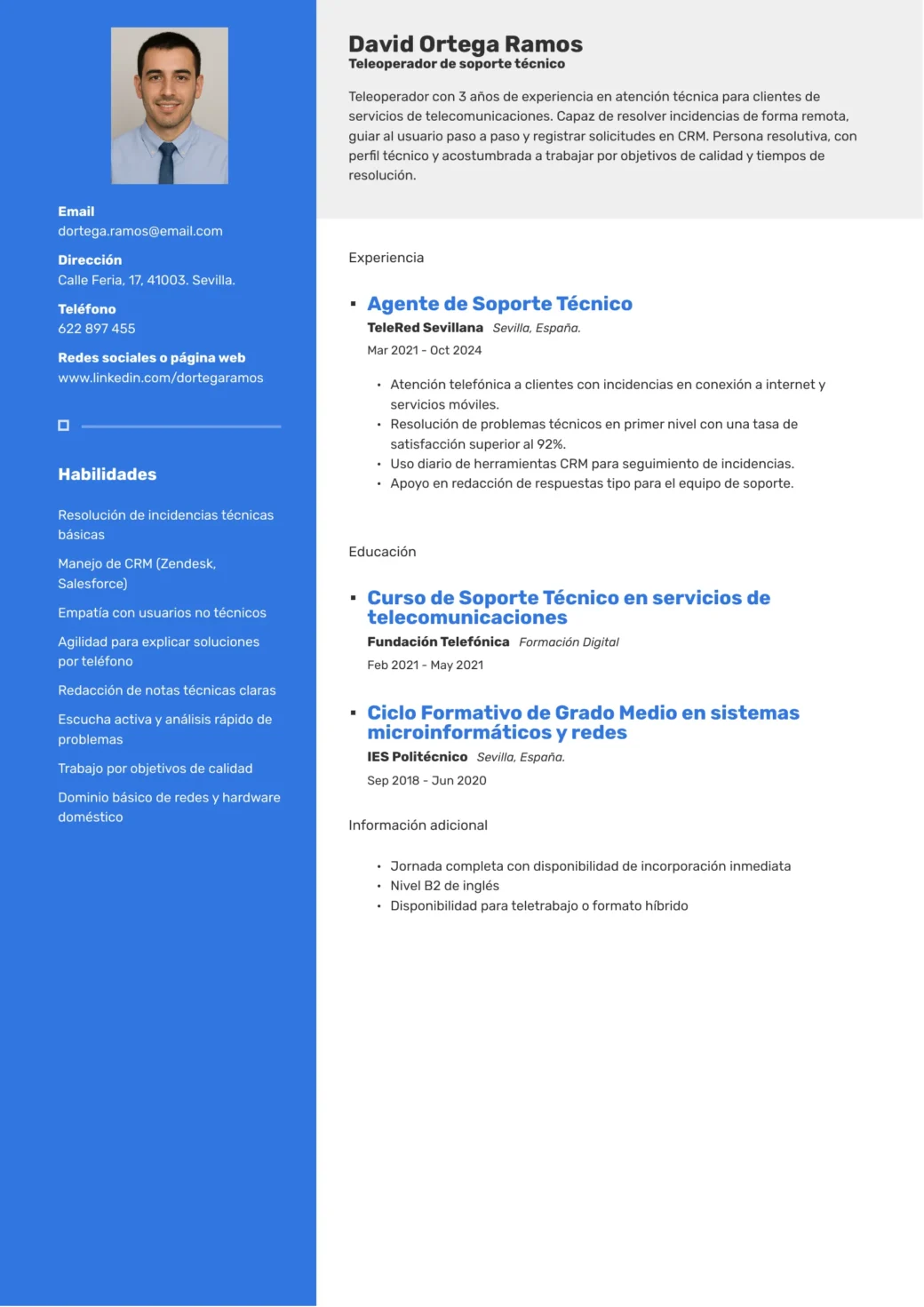 Currículum-de-teleoperador-de-atención-o-soporte-técnico