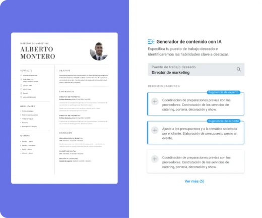 Impulsa tu CV y tu carta de presentacion con la IA
