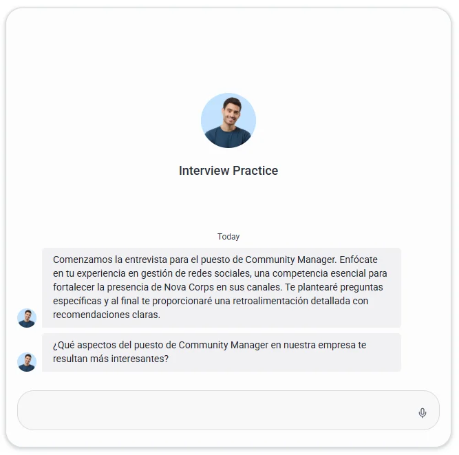 simulador entrevista de trabajo